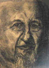 Portraits of Seniors by Lisabelle, Portrait of a Grandfather, Portraits of Mature Male, Charcoal character study by Lisabelle, www.lisabelle-artist.com/send_a_photo.htm, Charcoal Portraits by Lisabelle