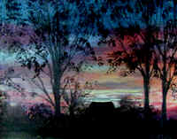 Landscape Paintings by Lisabelle ©2009 BERKEY, OH SUNRISE acrylic on canvas 18x24" prints available