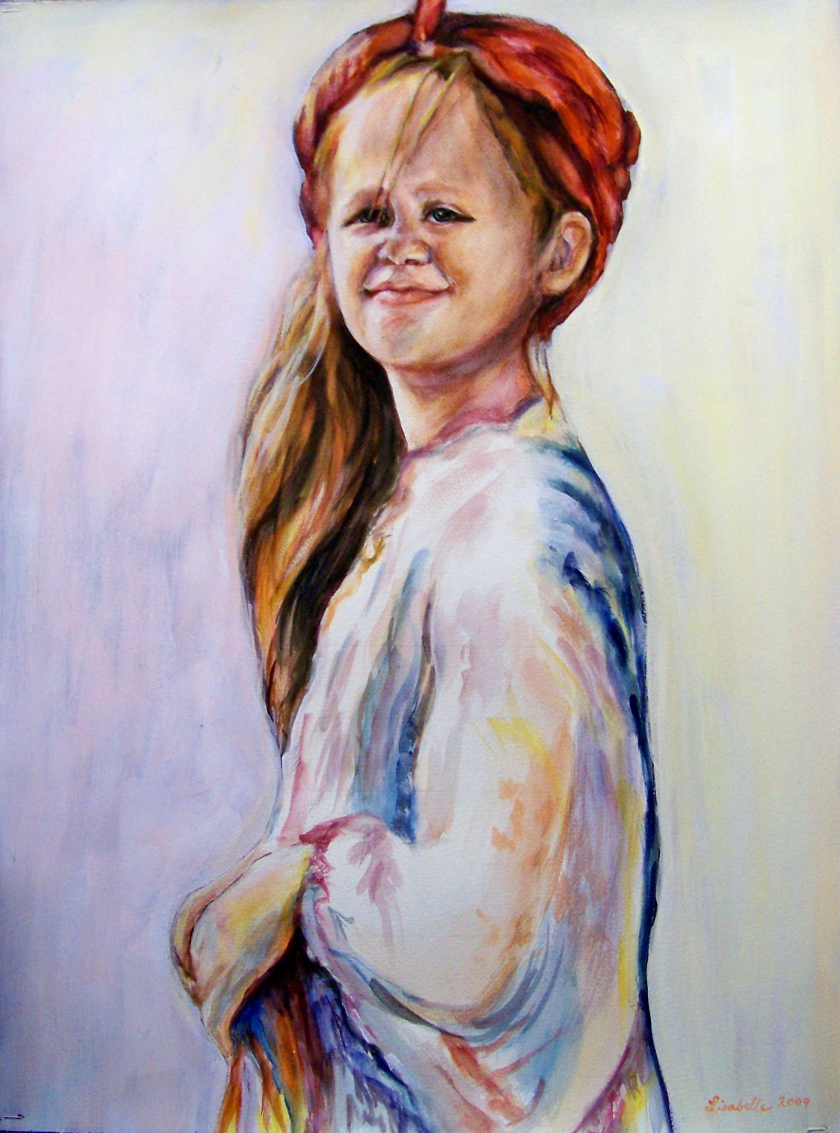Moran a watercolor portrait by Lisabelle 2009