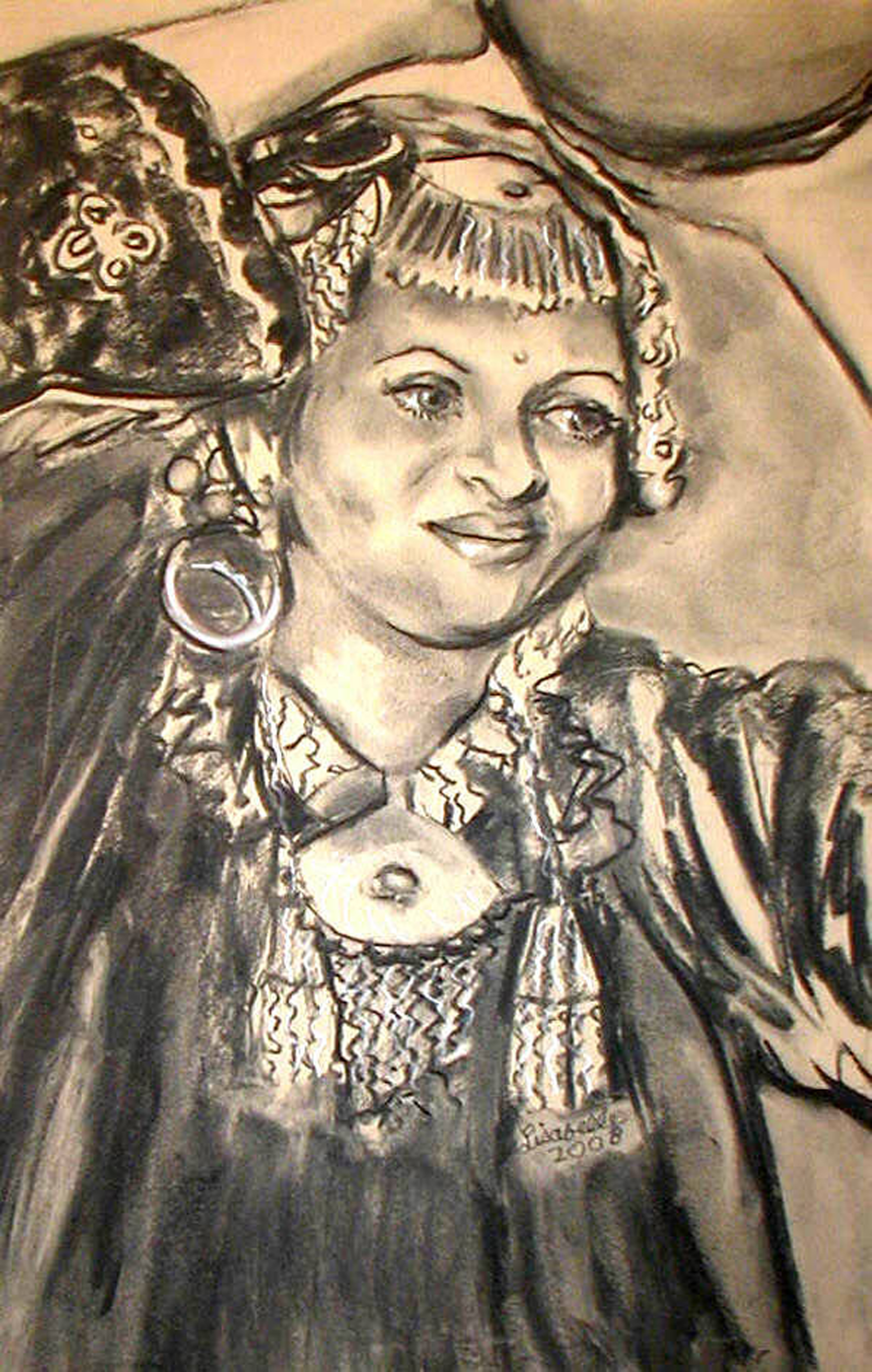 PK'S DAUGHTER Charcoal Portraits by Lisabelle, Art by Lisabelle, ArtbyLisabelle, Pet Portraits by Lisabelle, Artwanted.com Prints of your favorite portraits by Lisabelle